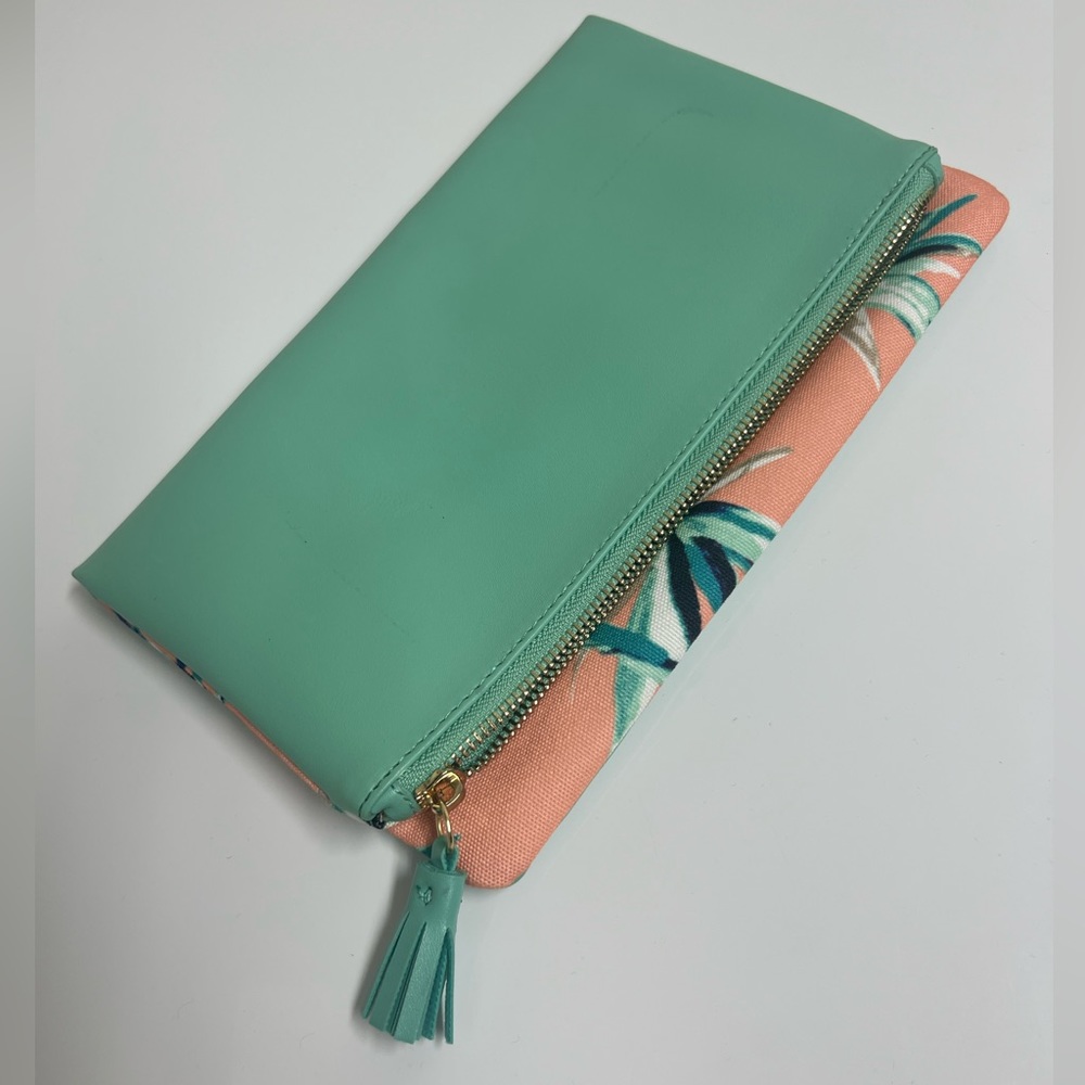 Rachel Pally Pink/Turquoise Tropical Clutch